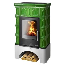 Kachlová kamna ABX Britania s výměníkem, moosgrün